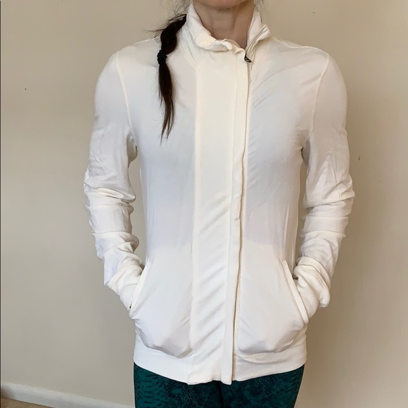 Lululemon Zip Up Cream Jacket - Picture 5 of 8